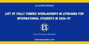 Fully Funded Scholarships in Lithuania