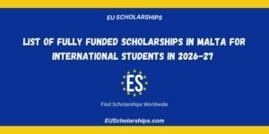 Fully Funded Scholarships in Malta