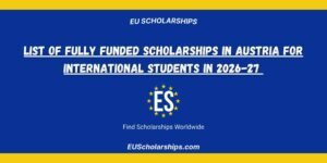 Fully Funded Scholarships in Austria