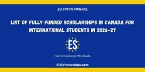 Fully Funded Scholarships in Canada