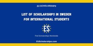 Fully Funded Scholarships in Sweden