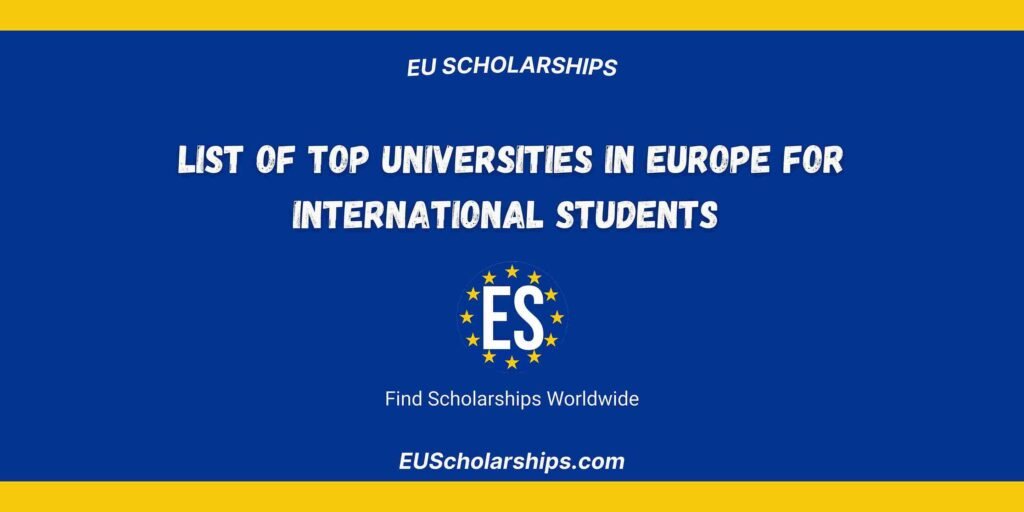 Top Universities in Europe 2026 for International Students - EU ...