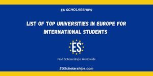 Top Universities in Europe