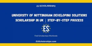 Nottingham Developing Solutions Scholarship