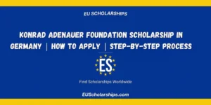 Konrad Adenauer Foundation Scholarship