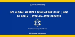 UCL Global Masters Scholarship