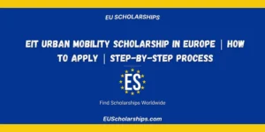 EIT Urban Mobility Scholarship