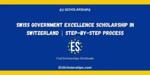 Swiss Government Excellence Scholarship