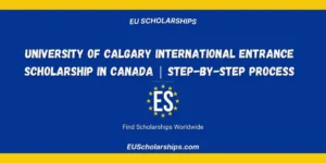 University of Calgary Entrance Scholarship